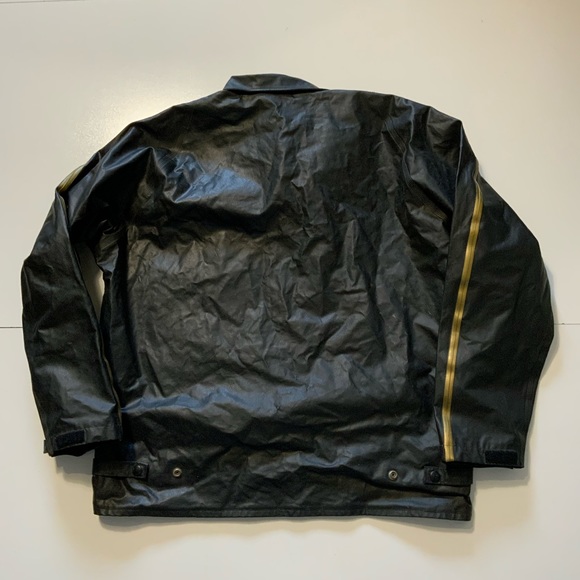 Vintage Line Seven 7 Waterproof Sevlon New Zealand PVC Sailing Black Jacket - Picture 2 of 16